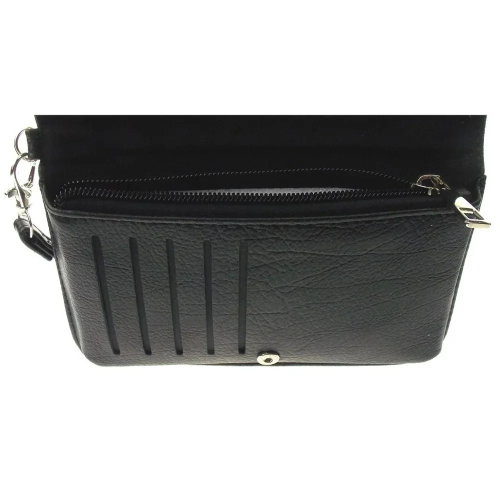 Wizard of Oz Wallet Wristlet Black Gold Zip Up Gift No Place Like Home Purse - Picture 5 of 5